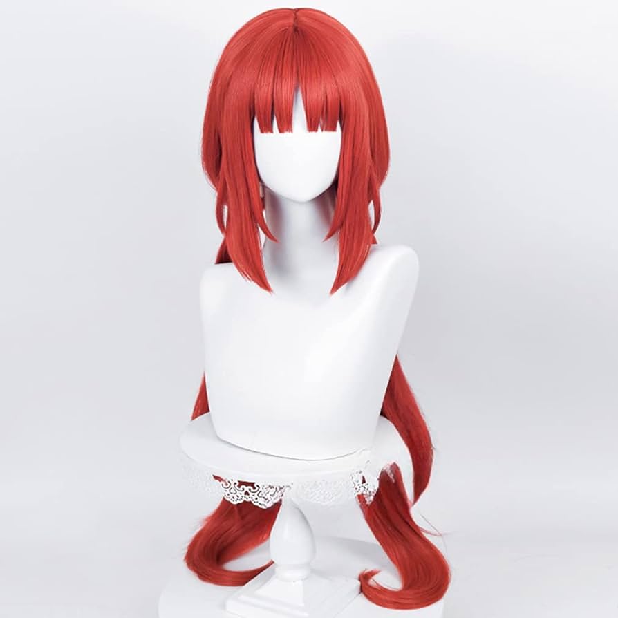 Amazon.co.jp: LAOBAO コスプレ ウィッグ ニィロウ 赤髪